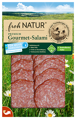 frohNatur - Premium Gourmet Salami mild geräuchert