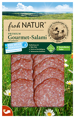frohNatur - Premium Gourmet Salami mild geräuchert frohNatur - Premium Gourmet Salami mild geräuchert